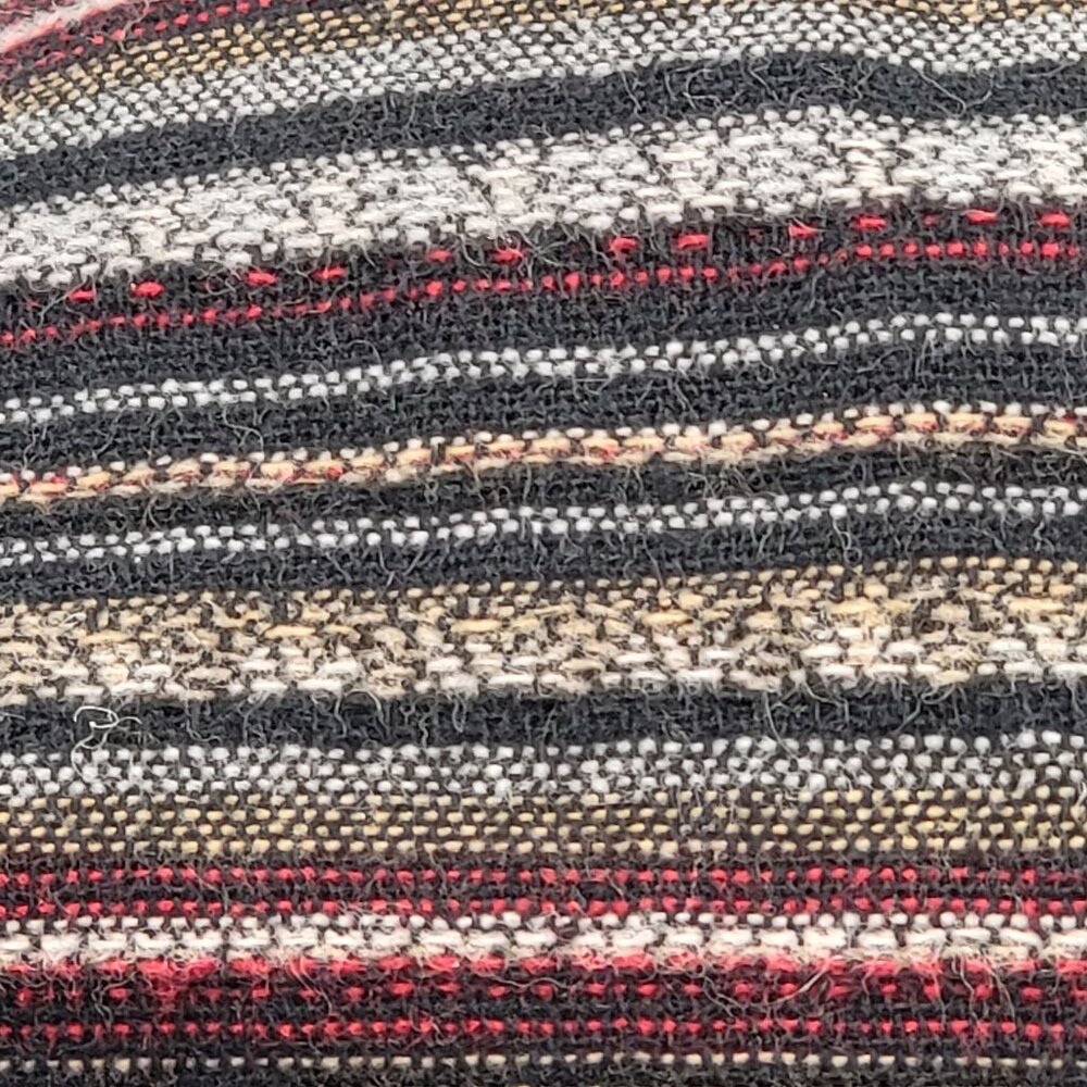 Vtg Michelle Gray Woven Wool Blend Lined Skirt Size 10 Boho Bohemian 90s Long - Picture 10 of 15